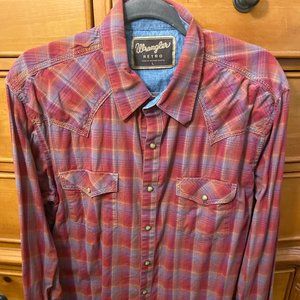 Wrangler Retro Western Style Long Sleeve Shirt